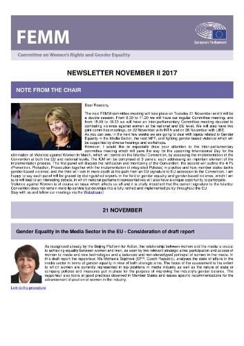 FEMM newsletter [2017], November II