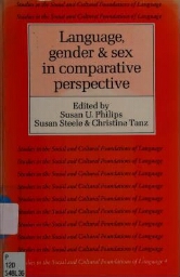 Language, gender and sex in comparative perspective