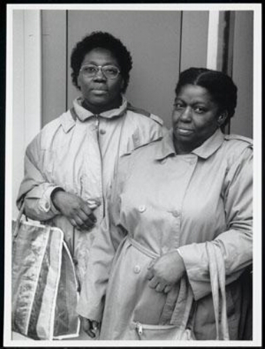 Portret van twee zwarte vrouwen 198?