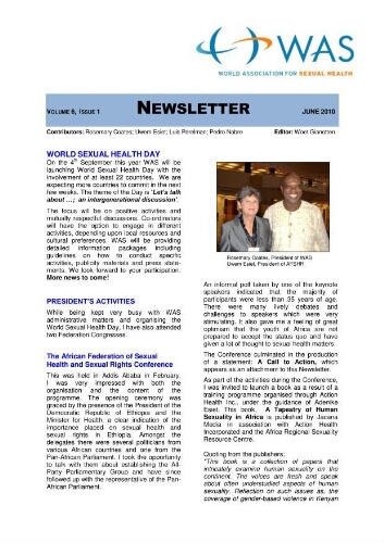 WAS newsletter [2010], 1 (Jun)