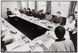 Bijeenkomst van de commissie LTB-Vrouwen Noord- en Zuid Holland. 1989