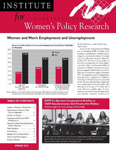 Institute for Women's Policy Research [2010], Spring