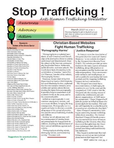Stop trafficking! Anti-human trafficking newsletter [2010], 3 (March)