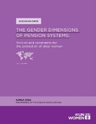 The gender dimensions of pension systems