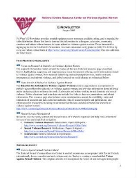 VAWnet e-newsletter [2005], August