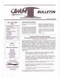 AWAM bulletin [2004], Oct-Dec