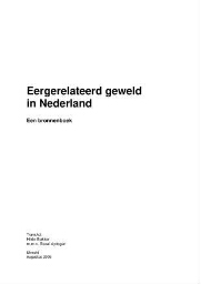 Eergerelateerd geweld in Nederland
