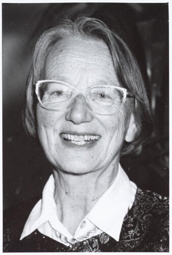 Portret van Corrie Hermann, sociaal geneeskundige 1996