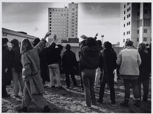 Solidariteits demonstratie bij de Bijlmerbajes n.a.v 1982