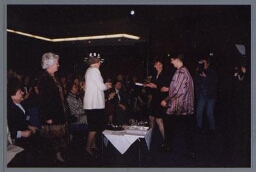 Serie foto's gemaakt tijdens de NVR manifestatie, presentatie van het boek Feministische Openbaarheid door Maria Grever en Berteke Waaldijk 1998