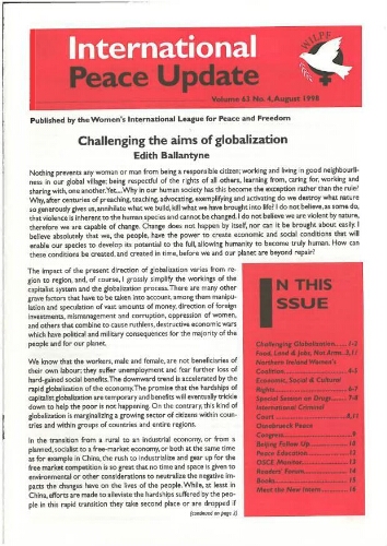 International peace update [1998], 4
