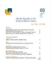 Gender equality in the world of work [2004], 8 (May-Dec)