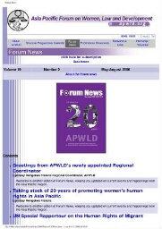 Forum news [2006], 2 (May-Aug)
