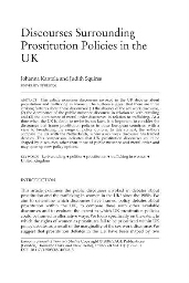 Discourses surrounding prostitution policies in the UK