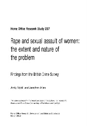 Rape and sexual assault of women