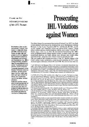 Prosecuting IHL violations against women