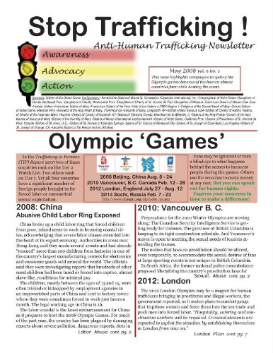 Stop trafficking! Anti-human trafficking newsletter [2008], 5 (May)