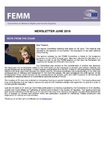 FEMM newsletter [2018], June