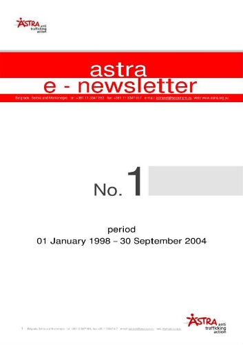 Astra e-newsletter [2004], 1 (Jan. '98/Sept. '04)