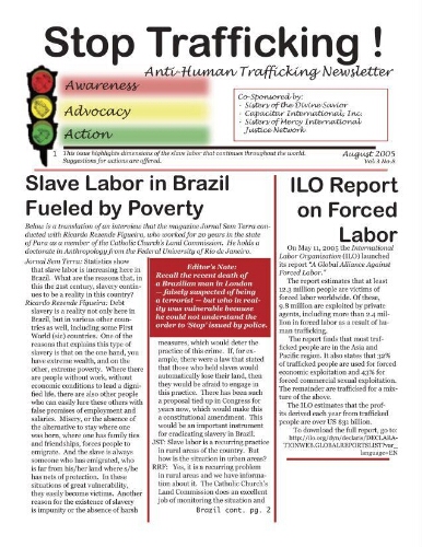 Stop trafficking! Anti-human trafficking newsletter [2005], 8 (Aug)
