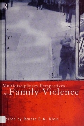 Multidisciplinary perspectives on family violence