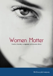 Women matter: gender diversity, a corporate performance driver