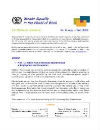 Gender equality in the world of work [2003], 6 (Aug-Dec)