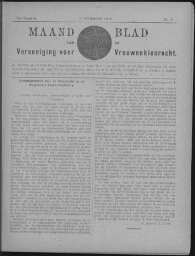 Maandblad van de Vereeniging voor Vrouwenkiesrecht  1909, jrg 14, no 2 [1909], 2