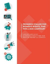 Progress stalled for women's rights, time for a 2020 jumpstart