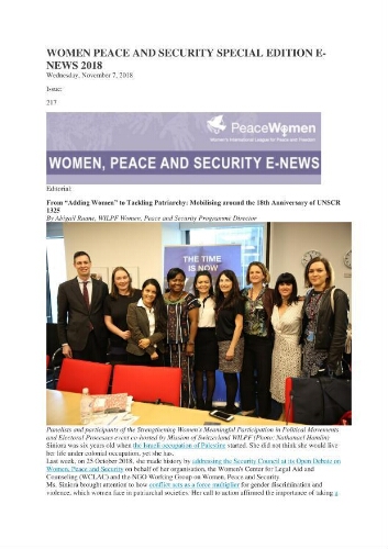 Women, Peace and Security E-News [2018], 217