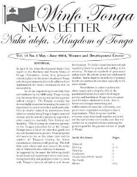 Winfo Tonga Newsletter [2004], 3 (May-June)