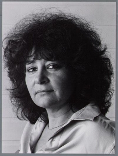 Portret van Anja Meulenbelt. 1985