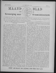 Maandblad van de Vereeniging voor Vrouwenkiesrecht  1912, jrg 16, no 4 [1912], 4