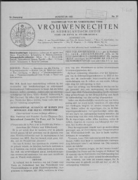Maandblad van de Vereeniging voor vrouwenrechten in Nederlandsch-Indië  1931, jrg 5 , no 10 [1931],