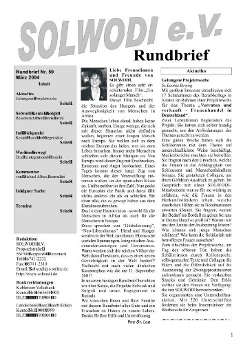 Solwodi Rundbrief [2004], 59 (MÃ¤rz)