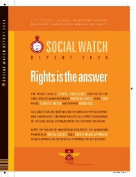Social Watch Report 2008