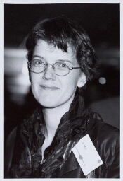 Professor Annemarie Mol tijdens een KNMG congres. 1996