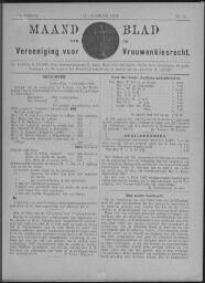 Maandblad van de Vereeniging voor Vrouwenkiesrecht  1906, jrg 11, no 2 [1906], 2