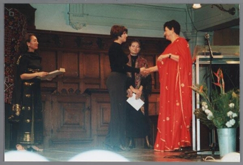 De uitreiking van de Zami Award 1999 met als thema 'mode en diversiteit' 1999