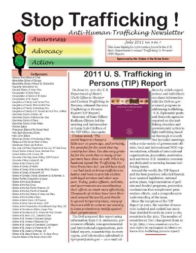 Stop trafficking! Anti-human trafficking newsletter [2011], 7 (July)