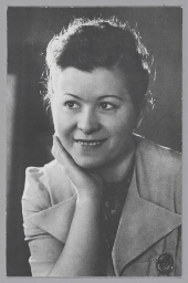 Portret van de Russische operazangeres (mezzo-sopraan) Maria Petrovna Maksakova 1940?