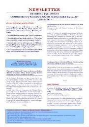 Newsletter European Parliament Committee on Women's Rigths and Gender Equality [2007], January