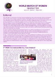 Newsletter World March of Women [2013], 1 (March)