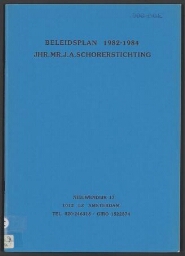 Beleidsplan 1982-1984