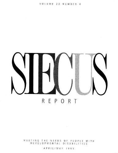 Siecus report [1995], 4 (April-May)