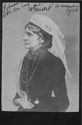Zwart omrand Portret van Josephine Butler (1828-1906) 1883