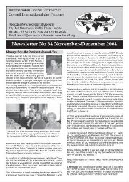 Newsletter International Council of Women [2004], 34 (Nov.-Dec.)