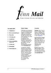 FENN-Mail [2001], 1 (nov)