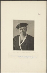 Portret van barones Marthe Boël (1877-1956), presidente van de International Council of Women en van de Belgische Nationale Vrouwenraad 1938