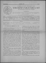 Maandblad van de Vereeniging voor Vrouwenkiesrecht in Nederlandsch-Indië  1930, jrg 4, no 4 [1930],